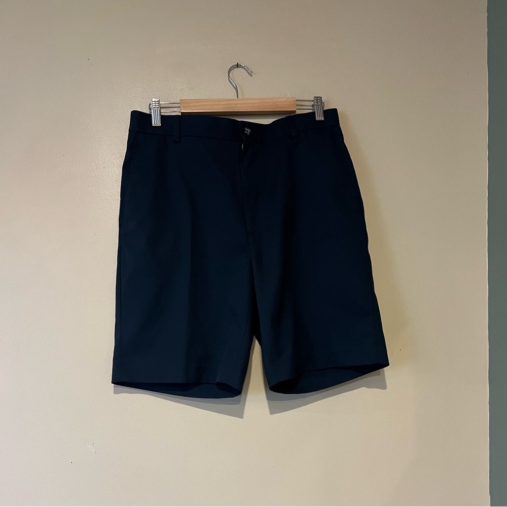Oxford Golf Shorts Stretch Comfort Men's Size 34 Navy 9" Inseam Athletic Preppy